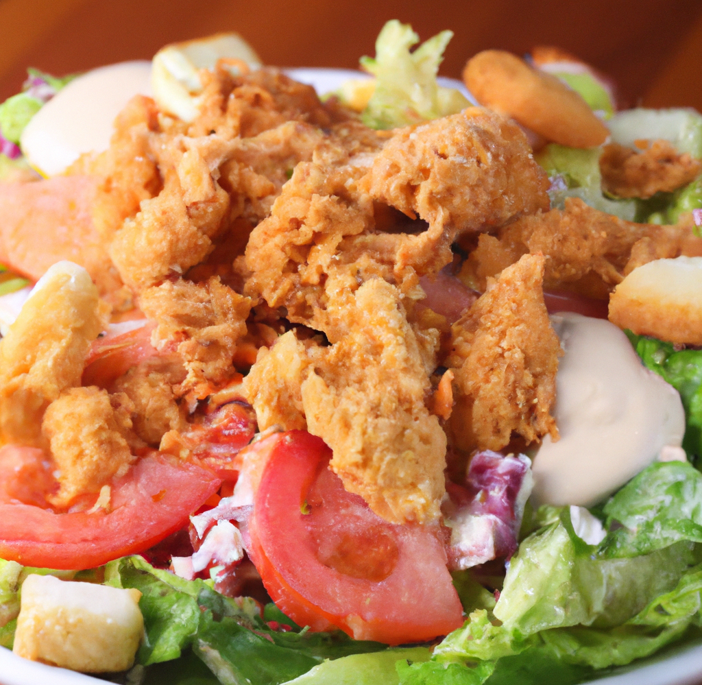 Southern Style Fried Chicken Salad