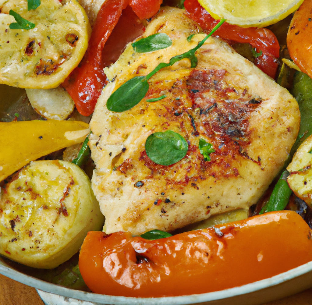 One-Pan Lemon Herb Chicken with Roasted Vegetables